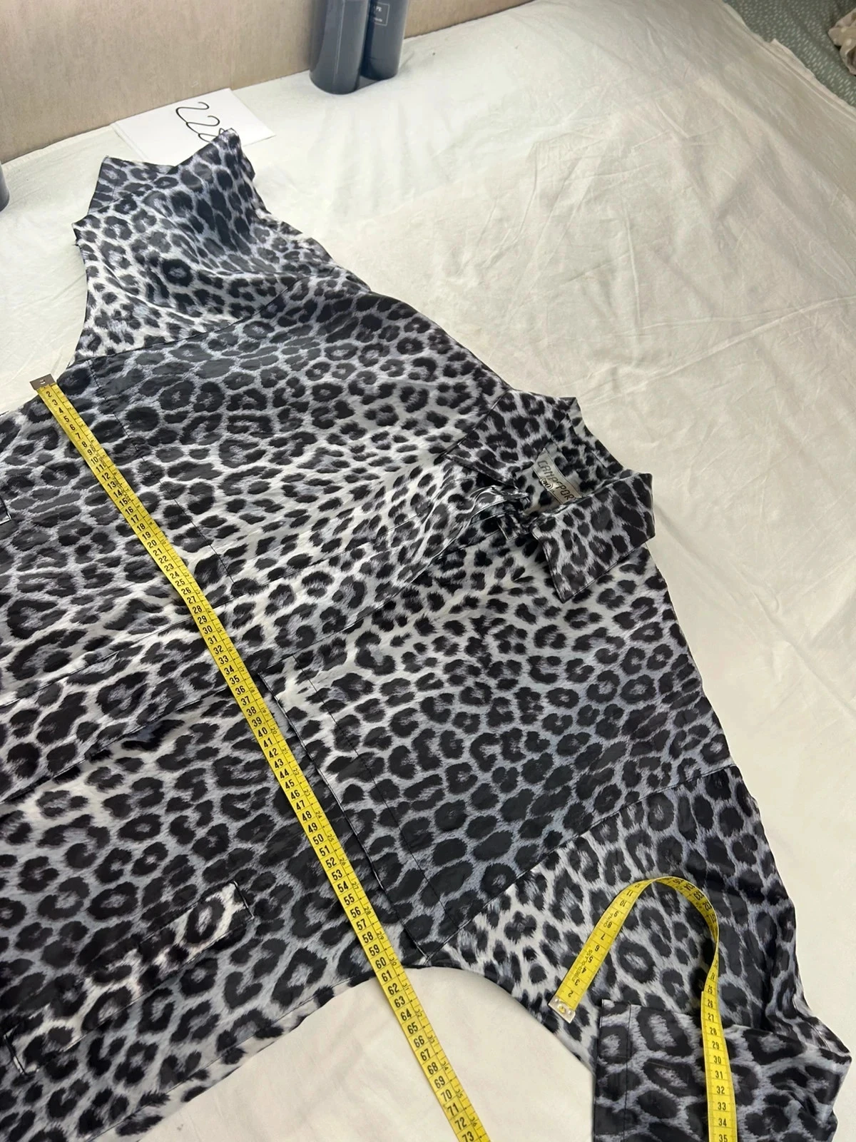 Shirt met luipaardprint in wit en zwart Cana Sport Paris maat 40 – photo 11